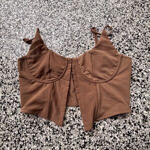 Fashion Nova Brown Tank Top